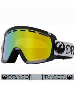 DragonD1 OTG - Classic Grey LL Gold Ionized Lens Snow Goggle