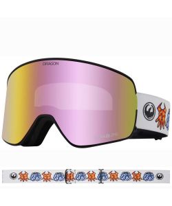 Dragon NFX2 - Forest Bailey Signature 2023 with LL Pink Ionized & LL Midnight Lens Snow Goggle
