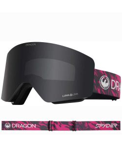 DragonR1 OTG - Watermelon Spyder Collab with LL Dark Smoke & LL Light Rose Lens Snow Goggle
