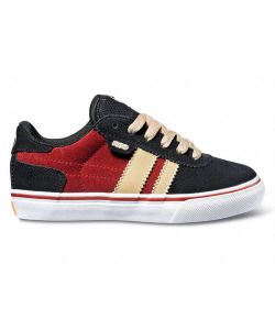 Dvs Milan 2 Ct Black Red Suede Kid's Shoes