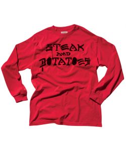 DVS Steak Potato Red Men's Long Sleeve T-Shirt