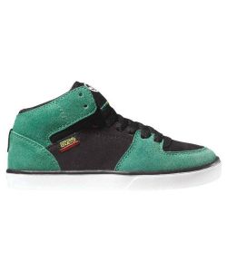 Dvs Torey Black Green Suede Kid's Shoes