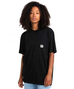 Element Basic Pocket Label Flint Black Unisex T-Shirt