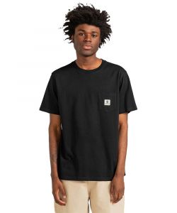 Element Basic Pocket Label Ss Flint Black Men's T-Shirt