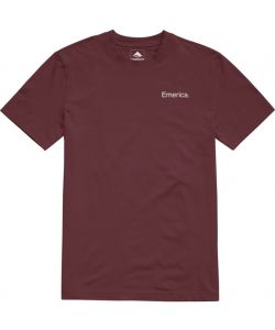 Emerica Lockup Tee Burgundy Men's T-Shirt