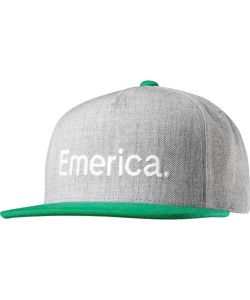 Emerica Pure Snapback Green White Hat