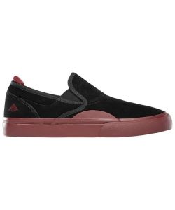 Emerica Wino G6 Slip-On Black Red Gum Men's Shoes