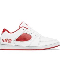 Es Accel Slim X Go Skateboarding White Red Men's Shoes