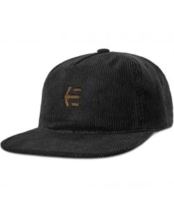 Etnies Arrow Cord Strapback Black Brown Hat