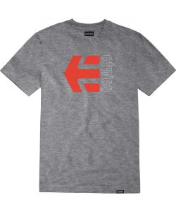 Etnies Corp Combo Grey Red Men's T-Shirt