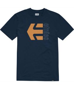 Etnies Corp Combo Navy Orange White Men's T-Shirt