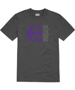Etnies Corp Combo Tee Dark Grey White Ανδρικό T-Shirt