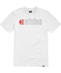 Etnies Ecorp White Black Red Men's T-Shirt