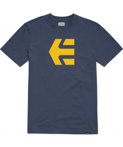Etnies Kids Icon Tee Navy Yellow Kids T-Shirt