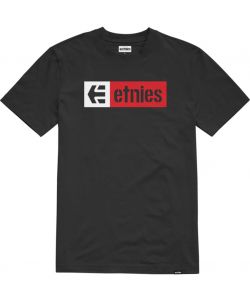 Etnies New Box SS Tee Black Red White Men's T-Shirt