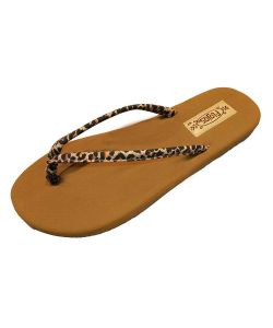 Flojos Fiesta Tan Leopard Women's Sandals