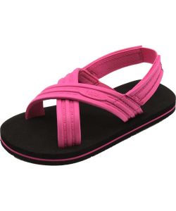 Flojos Originals Pink Black Kids Sandals