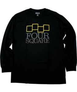 Foursquare Stacker Black Men's Long Sleeve T-Shirt