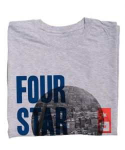 Fourstar Cityscape Stand Athletic Heather Grey Men's T-Shirt