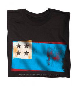 Fourstar Flag Preium Black Ανδρικό T-Shirt