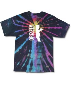 Grizzly Down The Middle Tie Dye Men's T-Shirt