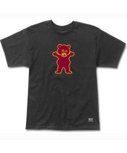 Grizzly Mascot Tee Black Men's T-Shirt