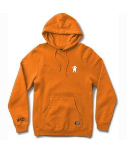 Grizzly Og Bear Embroidered Hoodie Orange White Men's Hoodie