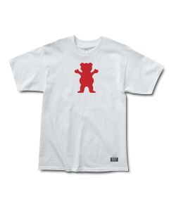 Grizzly Og Bear White Red Men's T-Shirt