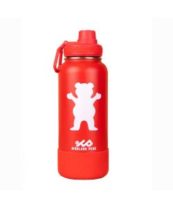 Grizzly X Highland Peak Water Bottle Red