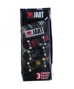 Jart Red/Multi/Brown 3 Pack Fingerboards