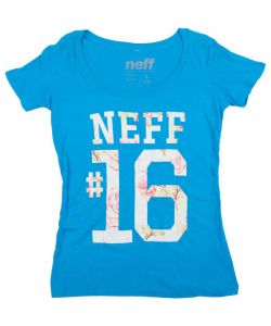 Neff Devin Scoop Royal Blue Γυναικείο T-Shirt