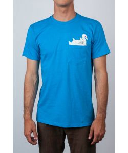 Neff Peek Pocket Turquoise Heather Ανδρικό T-Shirt