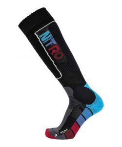 Nitro Cloud 8 Black Blue Red Snow Socks