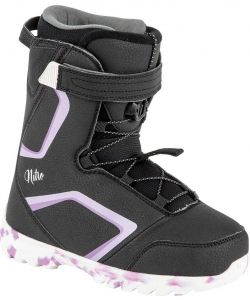 Nitro Droid QLS Black Purple White Youth Snowboard Boots