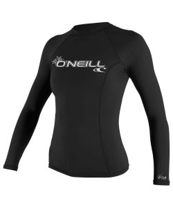 O'Neill Wms Basic Skins L/S Rash Guard Black