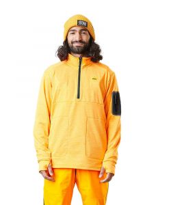 Picture Bake Grid 1/4 Yellow Men's Midlayer