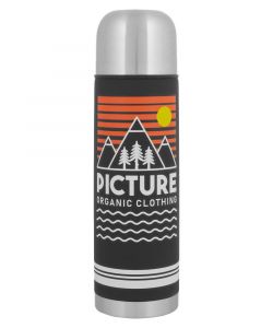 Picture Campei Vacuum Bottle 600Ml Black Logo Θερμός