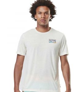 Picture Timont SS Surf Tee Smoke White Ανδρικό Surf T-Shirt
