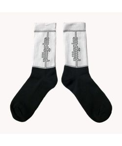 Piilgrim Chapel Black White Κάλτσες