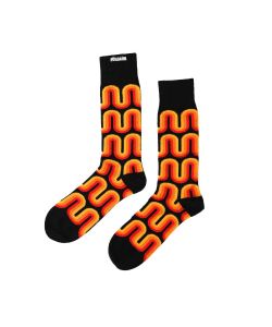 Piilgrim Madcap Black Orange Socks