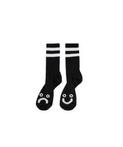 Polar Skate Co Happy Sad Black Socks
