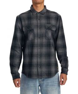 Rvca Dayshift Flannel Ls Rvca Black Men's Shirt