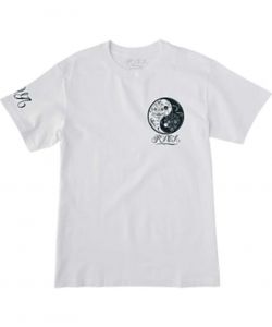 Rvca Mister Cartoon Ying White Ανδρικό T-Shirt
