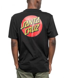 Santa Cruz Classic Dot Chest Black Men's T-Shirt