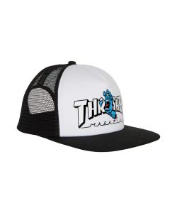 Santa Cruz X Thrasher Screaming Logo Mesh Trucker Hat White/Black Καπέλο