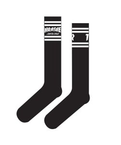 Santa Cruz X Thrasher Strip Crew Socks Black Κάλτσες