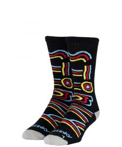 Stinky Socks 80'S Black Κάλτσες