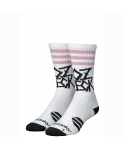 Stinky Socks Bozwreck White/Pink Socks