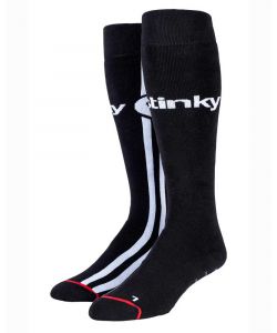 Stinky Socks Logo Black Snow Socks