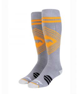 Stinky Socks Metchi Gray/Orange Snow Socks